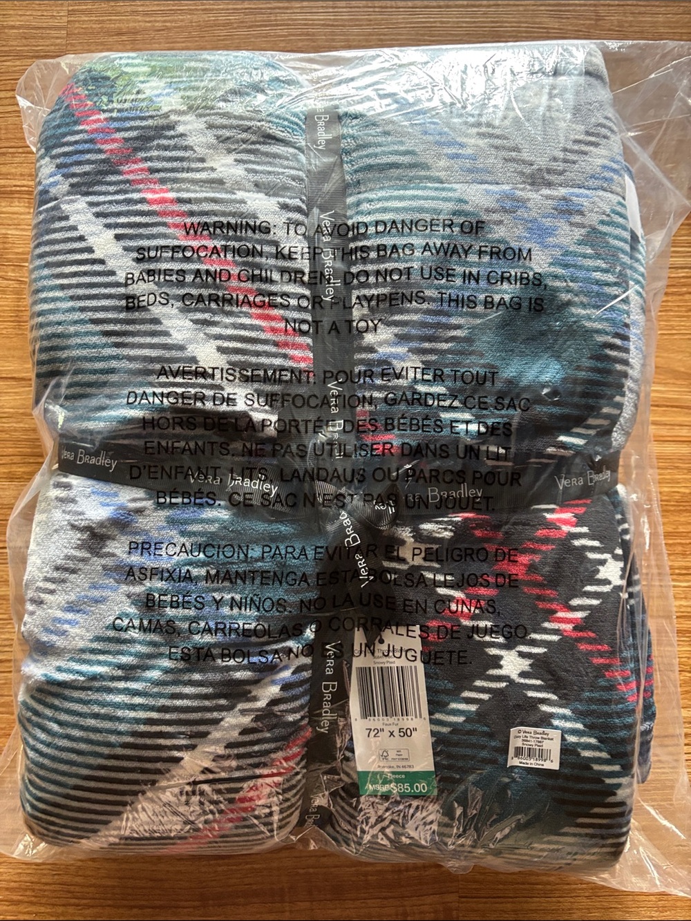 Vera Bradley Oversized Throw Blanket (NWT)